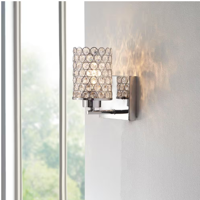 Home Decorators Collection 1-Light Chrome Wall Sconce
