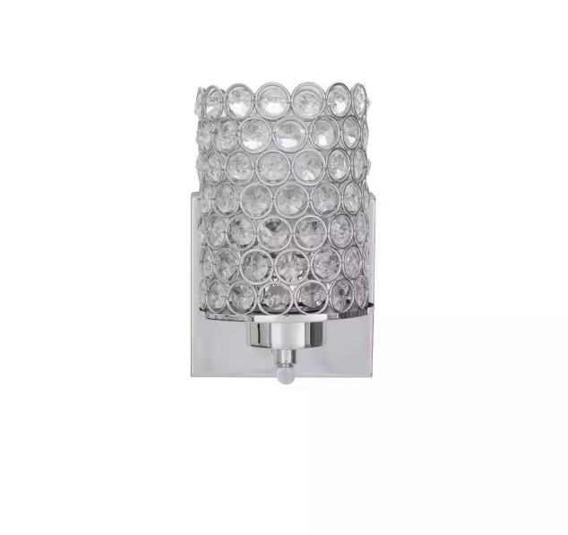 Home Decorators Collection 1-Light Chrome Wall Sconce