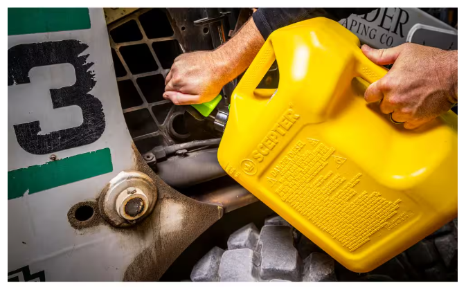 Scepter 5 gal. Smart Control Diesel Can with Rear Handle, Yellow Fuel Container