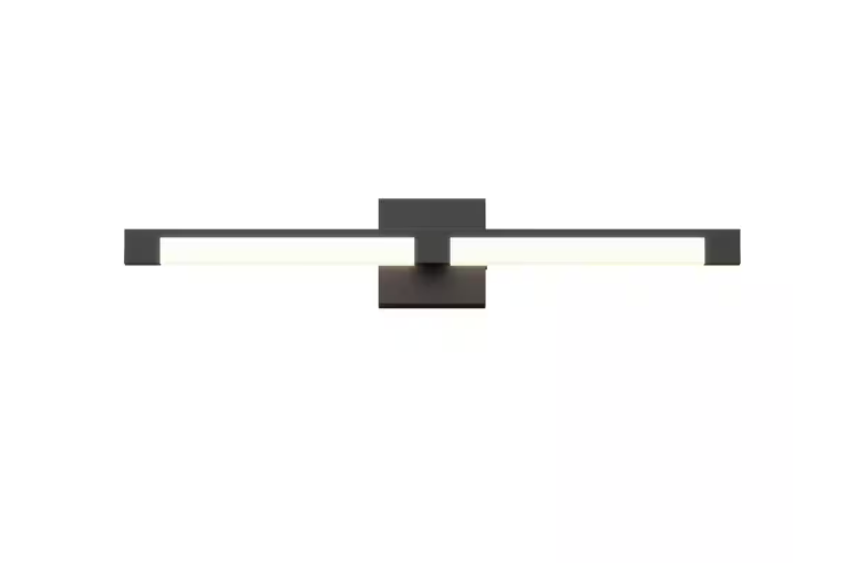 Artika Tivoli 27 in. 1-Light Matte Black Modern Integrated LED Vanity Light Bar for Bathroom