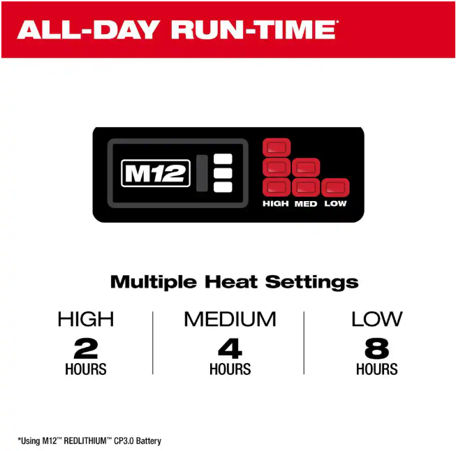 Milwaukee Men's 2X-Large M12 12-Volt Lithium-Ion Cordless Gray Heated Jacket Hoodie Kit with (1) 2.0 Ah Battery and Charger