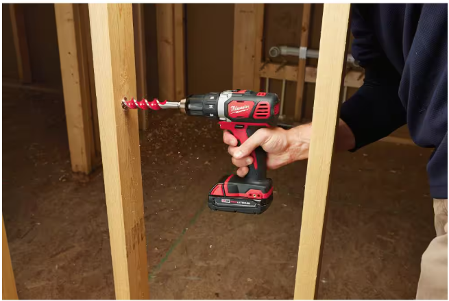 Milwaukee M18 18V Lithium-Ion Cordless Drill Driver/Impact Driver Combo Kit (2-Tool) W/ Two 1.5Ah Batteries, Charger Tool Bag
