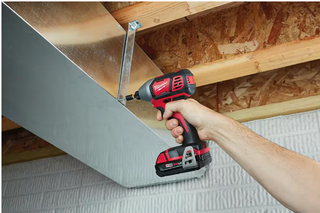 Milwaukee M18 18V Lithium-Ion Cordless Drill Driver/Impact Driver Combo Kit (2-Tool) W/ Two 1.5Ah Batteries, Charger Tool Bag
