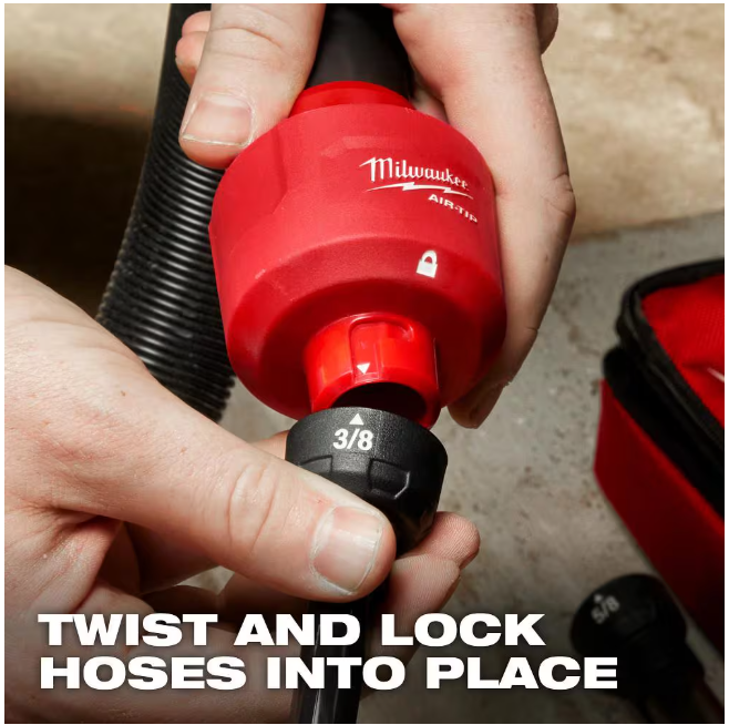 Milwaukee AIR-TIP 1-1/4 in. - 2-1/2 in. Long Reach Flexible Hose Set Wet/Dry Shop Vacuum Attachment (5-Piece)