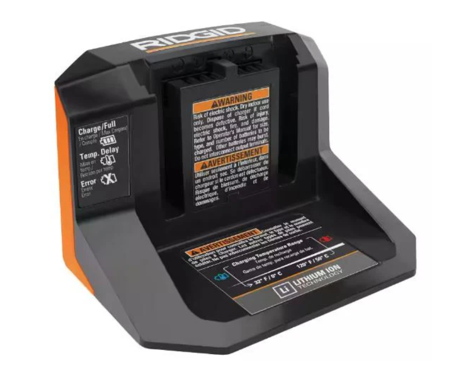 RIDGID 18V MAX Output Starter Kit with (2) 4.0 Ah Batteries and Charger