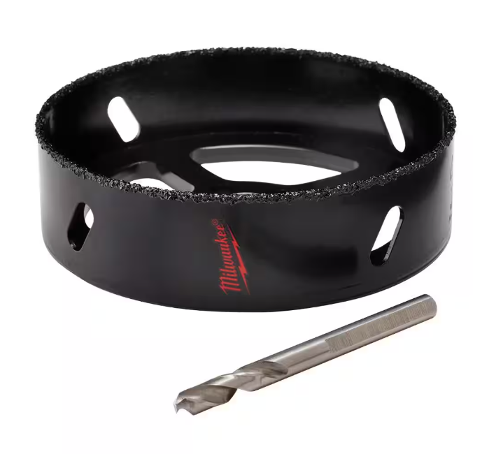 Milwaukee 6-3/8 in. Carbide Recessed Light Hole Saw With Pilot Bit