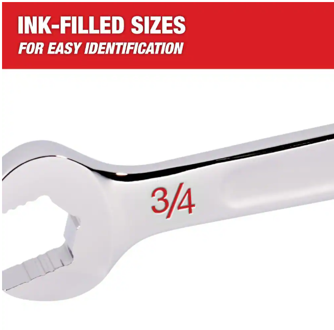 Milwaukee Combination SAE Wrench Mechanics Tool Set (7-Piece)