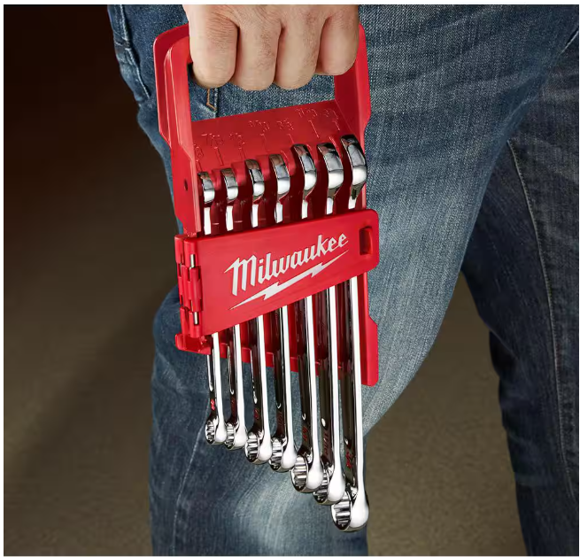 Milwaukee Combination SAE Wrench Mechanics Tool Set (7-Piece)