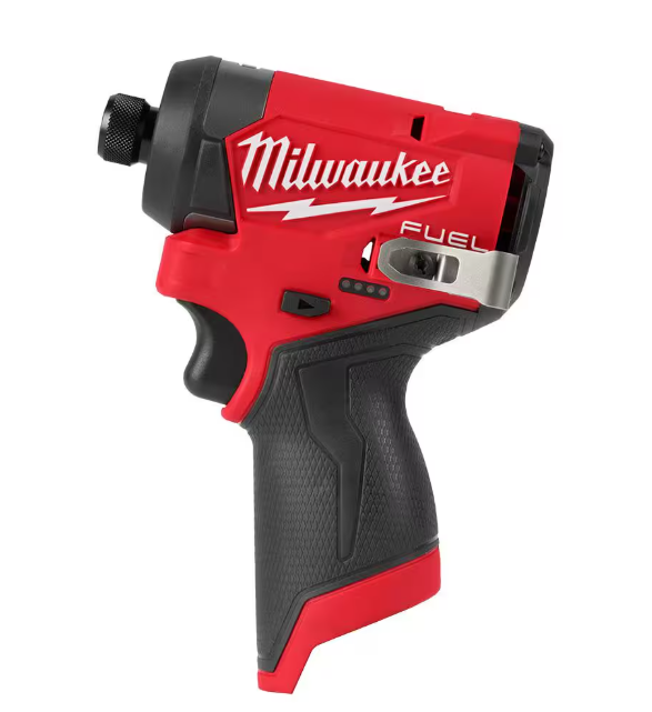 Milwaukee M12 FUEL 12V Lithium-Ion Brushless Cordless 1/4 in. Hex Impact Driver (Tool-Only)