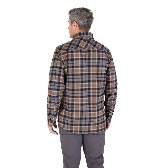 Milwaukee Men's X-Large Gray GRIDIRON Flannel Shirt