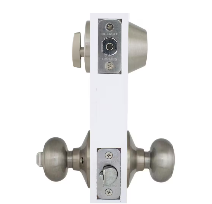Defiant Hartford Satin Nickel Single Cylinder Keyed Entry Project Pack