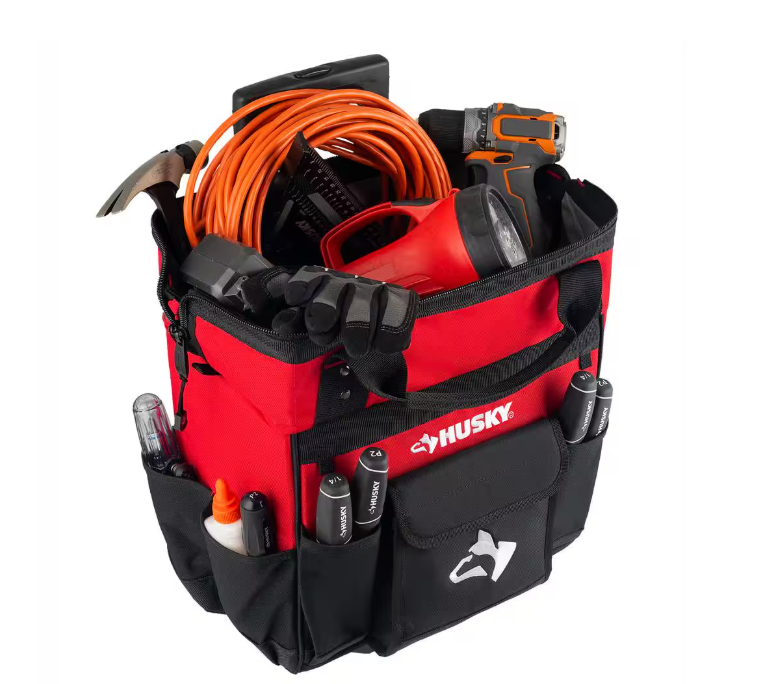 Husky 14 in. 13 Pocket Rolling Tool Bag