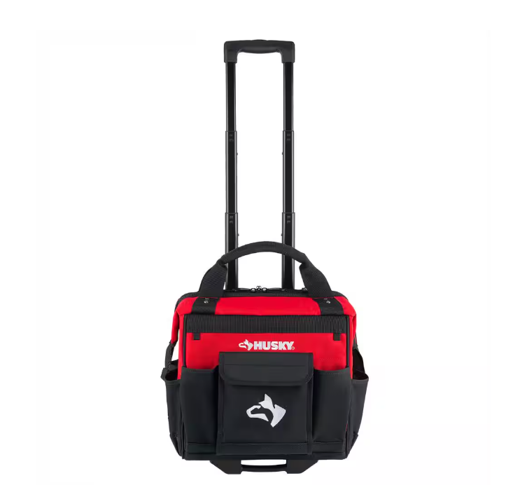 Husky 14 in. 13 Pocket Rolling Tool Bag