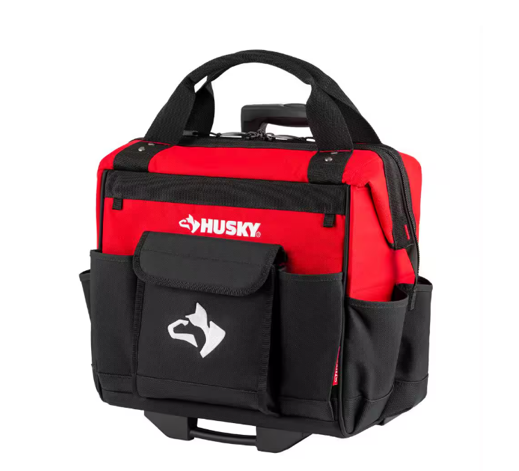 Husky 14 in. 13 Pocket Rolling Tool Bag