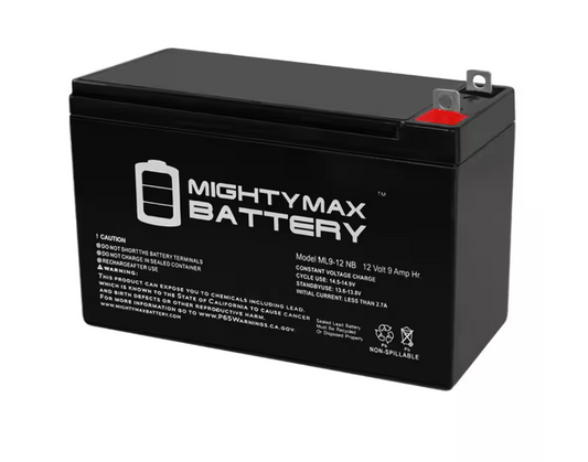 MIGHTY MAX BATTERY 12V 9AH SLA Battery Replacement for Schumacher 5799000007
