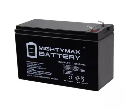 MIGHTY MAX BATTERY 12-Volt 8 Ah Sealed Lead Acid (SLA) Rechargeable Battery