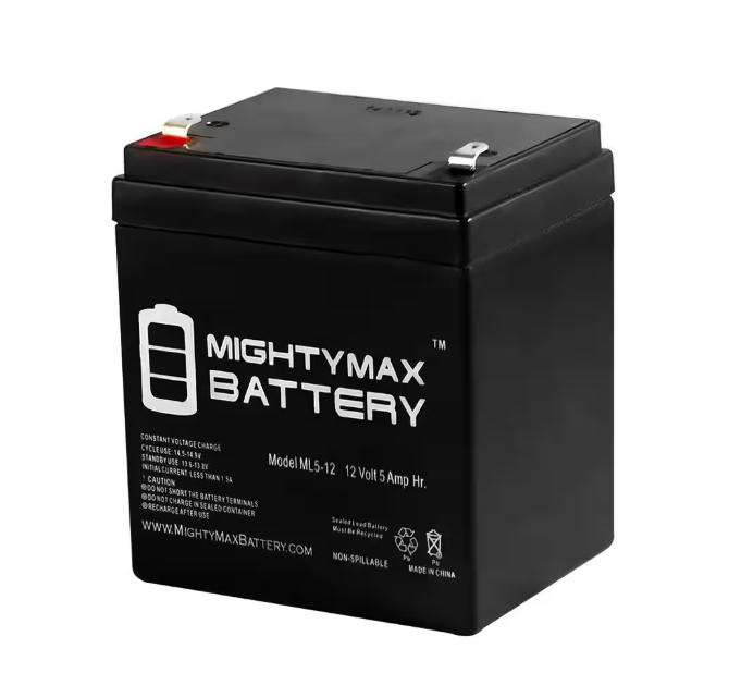 MIGHTY MAX BATTERY 12-Volt 5 Ah Sealed Lead Acid (SLA) Rechargeable Battery