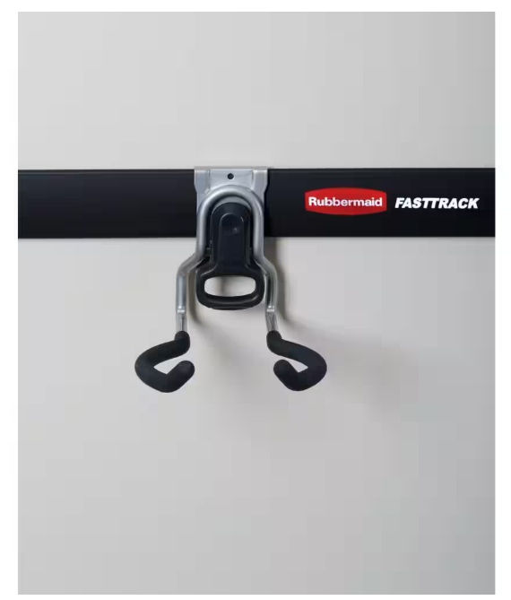 (3-Pack) Rubbermaid Fasttrack Power Tool Holder Utility Hook, 50 lbs. Capacity, Wall Mounted Storage and Organization System for Home/Garage