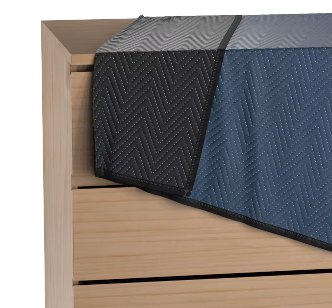 Pratt Retail Specialties 80 in. L x 72 in. W Premium Moving Blanket (2-Pack)