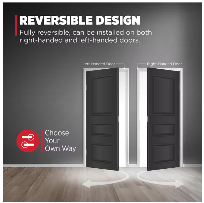 Kwikset San Clemente Matte Black Door Handleset with Halifax Square Door Handle with Microban Antimicrobial Technology