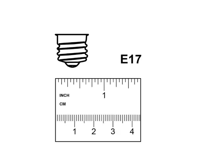 Feit Electric 15-Watt T7N Dimmable Intermediate E17 Base Incandescent Appliance Light Bulb, Soft White 2700K (12-Pack)