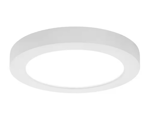 Commercial Electric Flexinstall LED 8 in. White Disklight Recessed Ceiling Light for Home with 5CCT + DuoBright Dimming