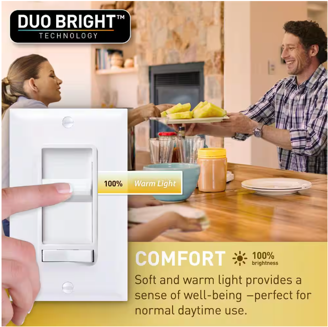 Commercial Electric Flexinstall LED 8 in. White Disklight Recessed Ceiling Light for Home with 5CCT + DuoBright Dimming