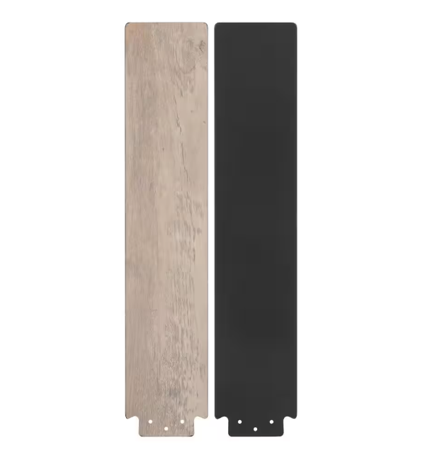 Hampton Bay Caltris 52 in. Integrated LED Indoor/Outdoor Matte Black Ceiling Fan with Light and Pull Chains Included