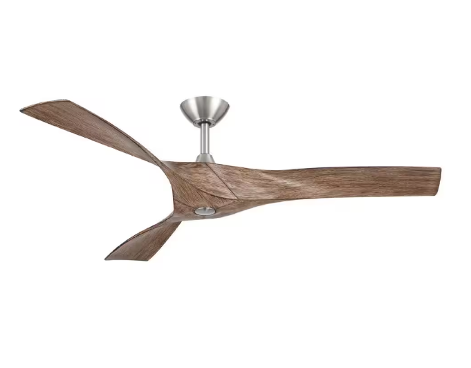 Home Decorators Collection Wesley 52 in. Brushed Nickel Ceiling Fan with Remote Control