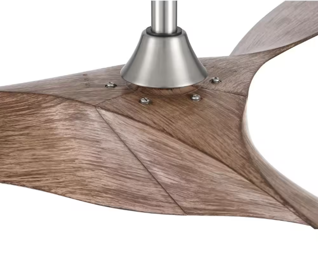 Home Decorators Collection Wesley 52 in. Brushed Nickel Ceiling Fan with Remote Control