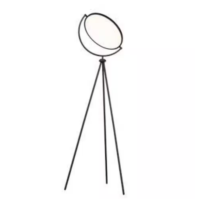 HomeRoots 60 in. Black LED Tripod Color Changing Ring Light Floor Lamp