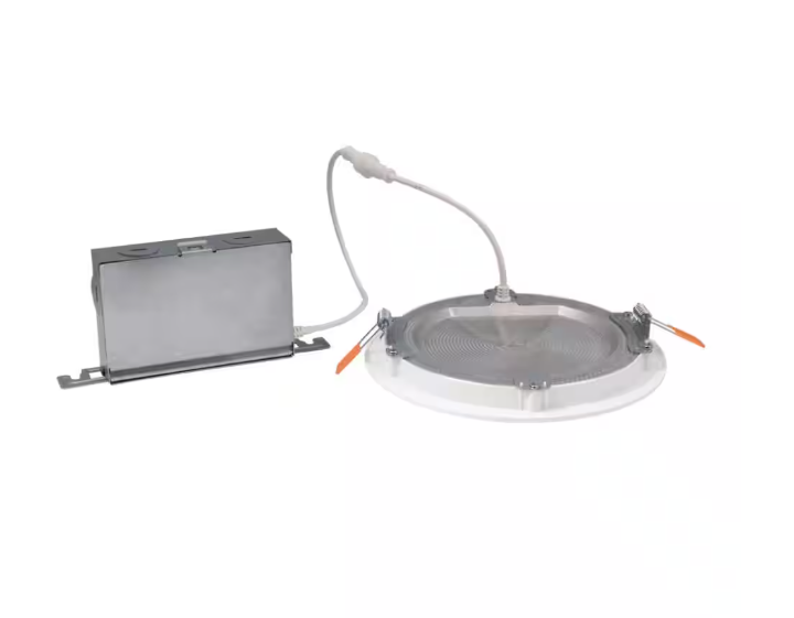 HALO HLBSL6 6 in. Adjustable CCT Canless IC Rated Dimmable Indoor Integrated LED Recessed Light Kit (4-Pack)