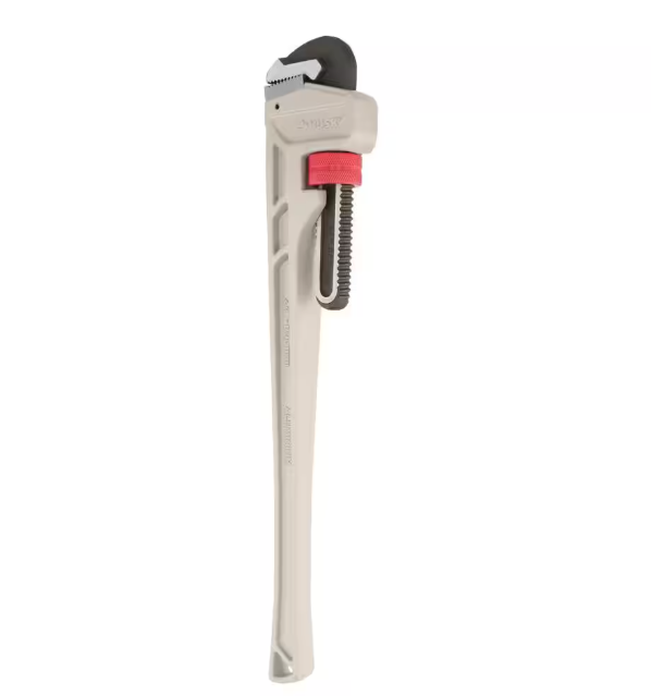 Husky 24 in. Aluminum Pipe Wrench with 2-1/2 in. Jaw Capacity