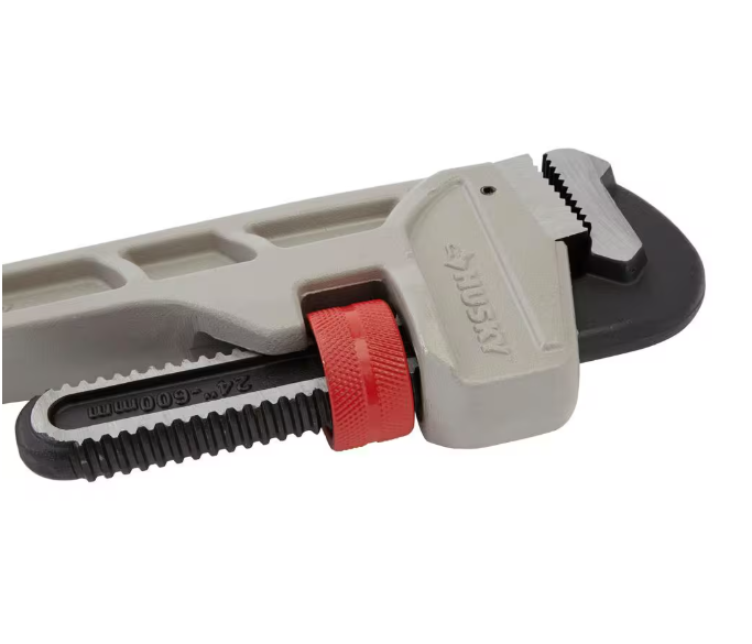 Husky 24 in. Aluminum Pipe Wrench with 2-1/2 in. Jaw Capacity