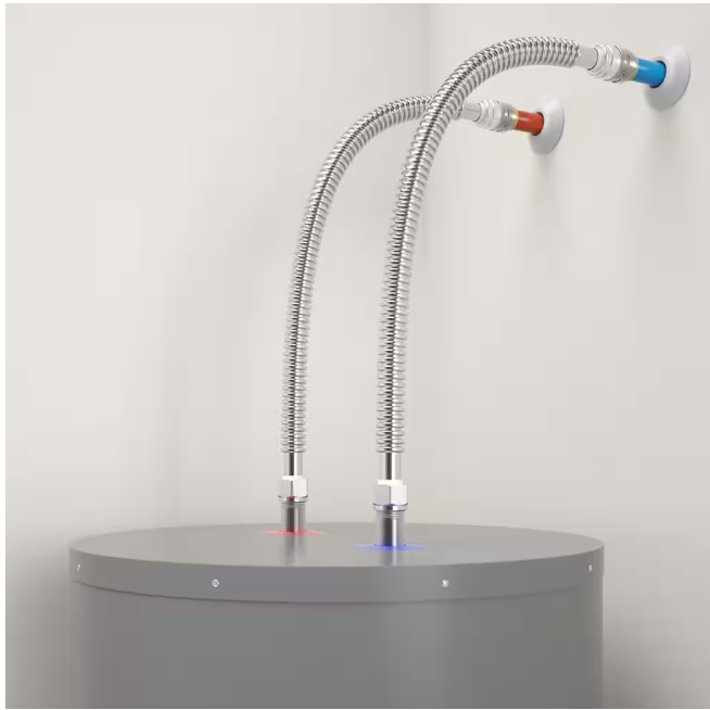 SharkBite 3/4 in. Push-to-Connect x 3/4 in. FIP x 24 in. Corrugated Steel Water Heater Connector