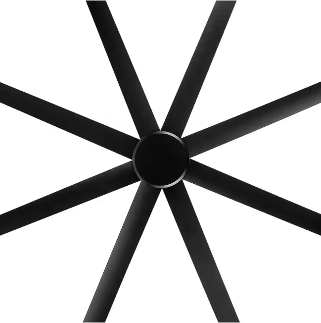 Breezary Melissa 72 in. 6 Fan Speeds Ceiling Fan in Black with Remote Control Included