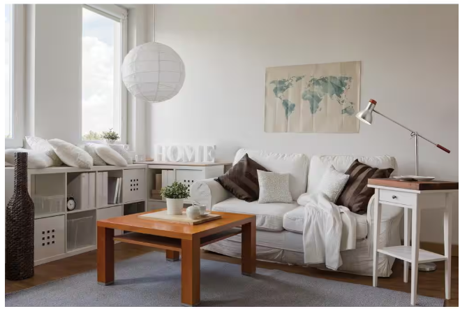 Adesso Orb 1-Light White Hanging Pendant
