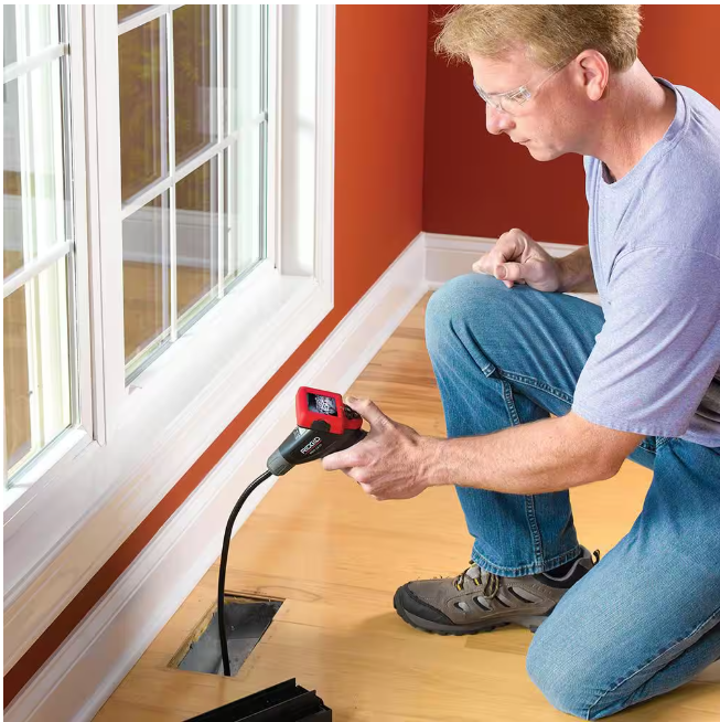RIDGID CA-25 Micro Visual Inspection & Diagnostic Handheld Camera w/ 2.7 in. Color Display, 4 ft. Fixed Waterproof Camera Cable