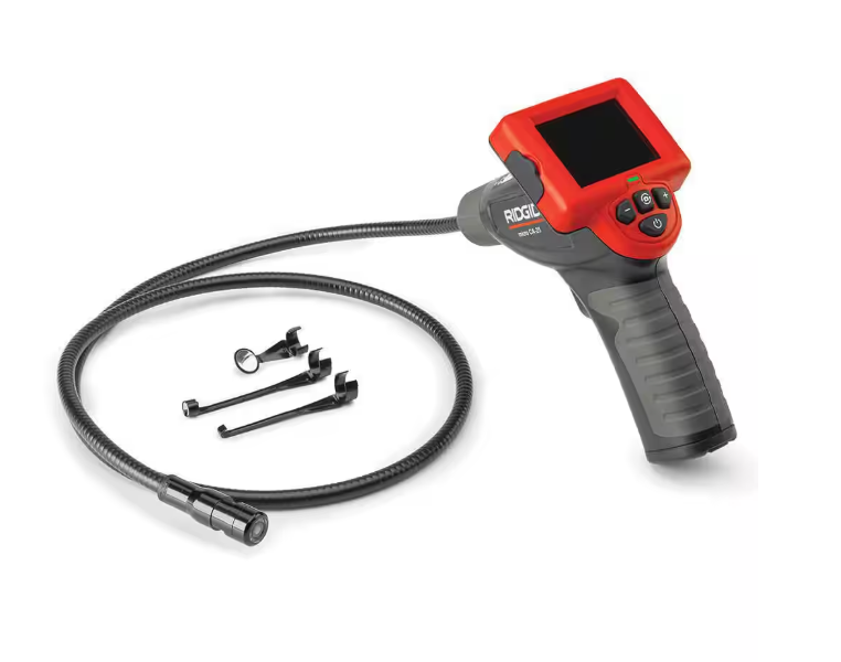 RIDGID CA-25 Micro Visual Inspection & Diagnostic Handheld Camera w/ 2.7 in. Color Display, 4 ft. Fixed Waterproof Camera Cable