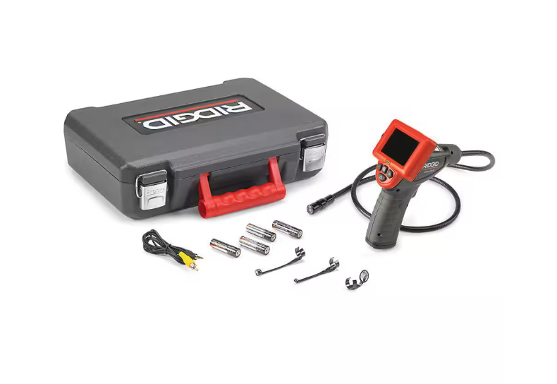 RIDGID CA-25 Micro Visual Inspection & Diagnostic Handheld Camera w/ 2.7 in. Color Display, 4 ft. Fixed Waterproof Camera Cable