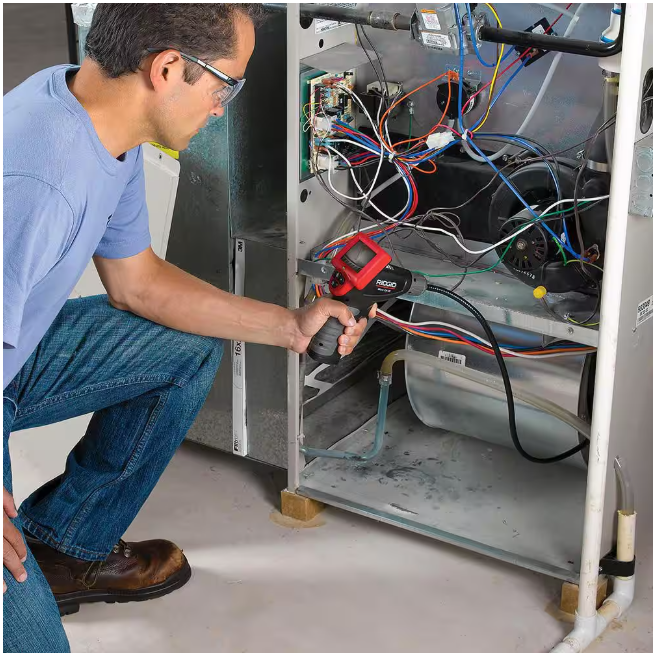 RIDGID CA-25 Micro Visual Inspection & Diagnostic Handheld Camera w/ 2.7 in. Color Display, 4 ft. Fixed Waterproof Camera Cable