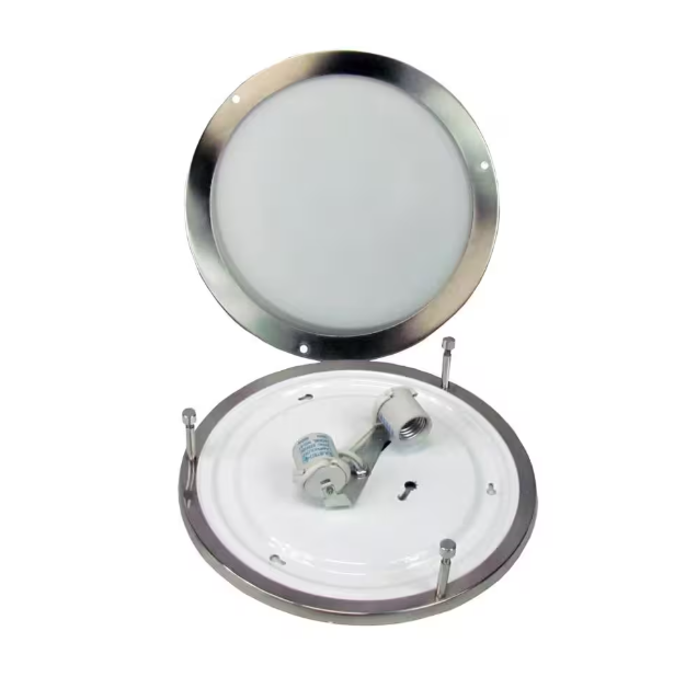 HomeSelects Saturn 2-Light Brushed Nickel Flush Mount Ceiling Light