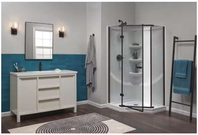 Delta Greydon Single Handle Single Hole Bathroom Faucet in Matte Black