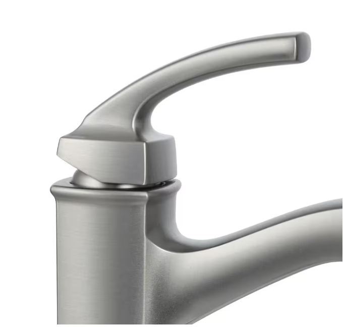 MOEN Hensley Single Hole Single-Handle Bathroom Faucet in Spot Resist Brushed Nickel