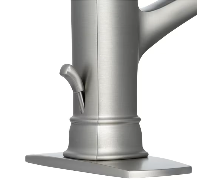 MOEN Hensley Single Hole Single-Handle Bathroom Faucet in Spot Resist Brushed Nickel