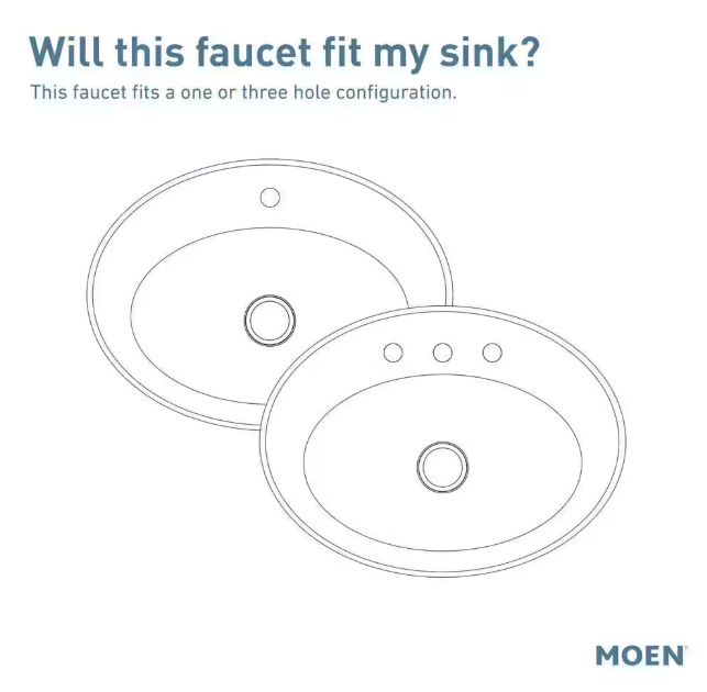 MOEN Hensley Single Hole Single-Handle Bathroom Faucet in Spot Resist Brushed Nickel