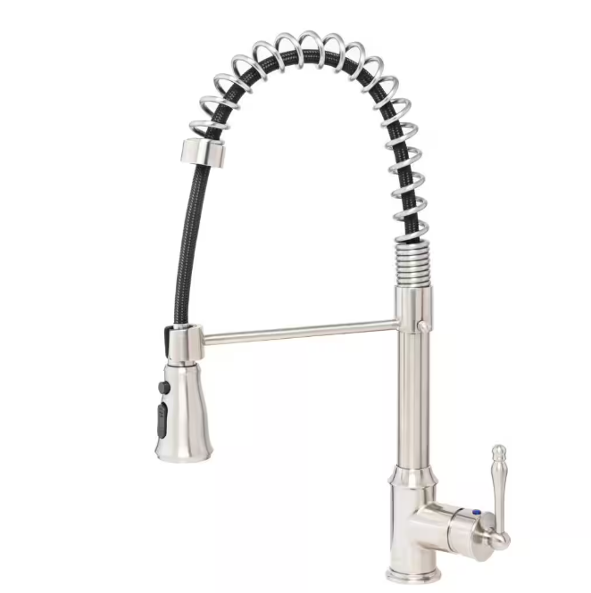 AKDY Handmade All-in-One Topmount Stainless Steel 33 in. x 22 in. Single Bowl Kitchen Sink w/ Spring Neck Faucet, Accessory