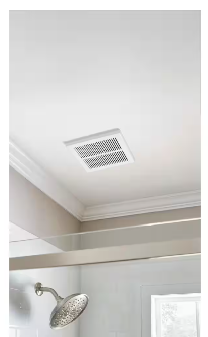 Hampton Bay 80 CFM Ceiling Mount Room Side Installation Humidity Sensing Bathroom Exhaust Fan, ENERGY STAR