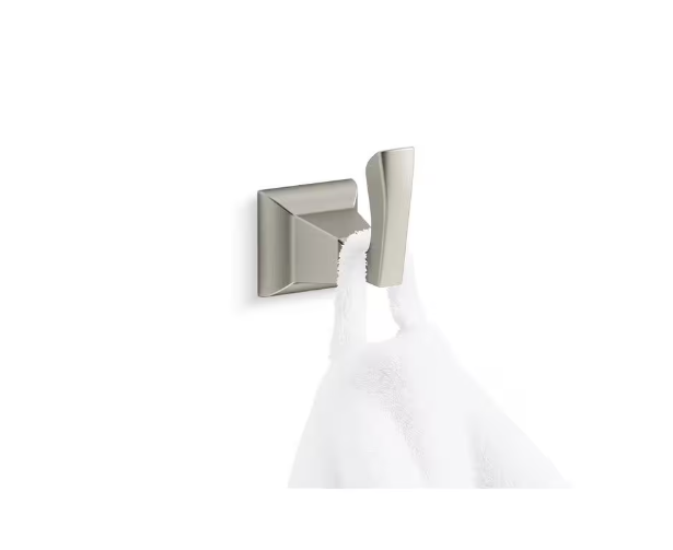KOHLER Kallan Single Robe Hook in Vibrant Brushed Nickel