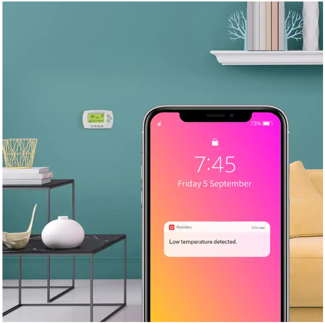 Honeywell Home Wi-Fi 7-Day Programmable Smart Thermostat with Digital Backlit Display